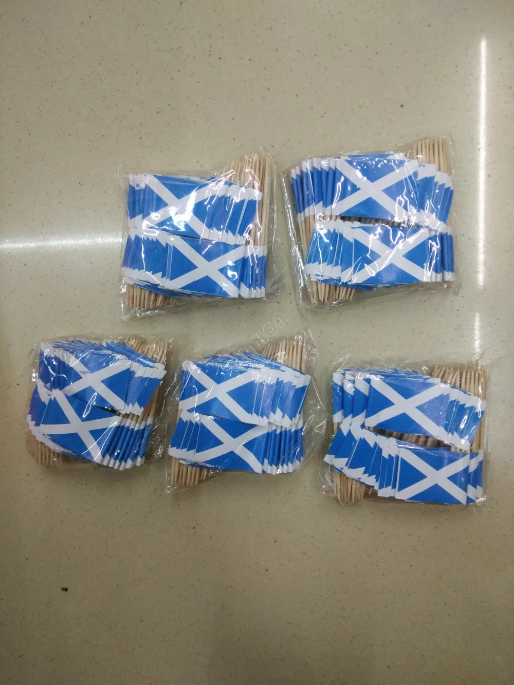 Mini Scotland Toothpick Flag 50Pcs Paper Food Picks Dinner Cake Toothpicks Cupcake DecorationFruit Cocktail Sticks