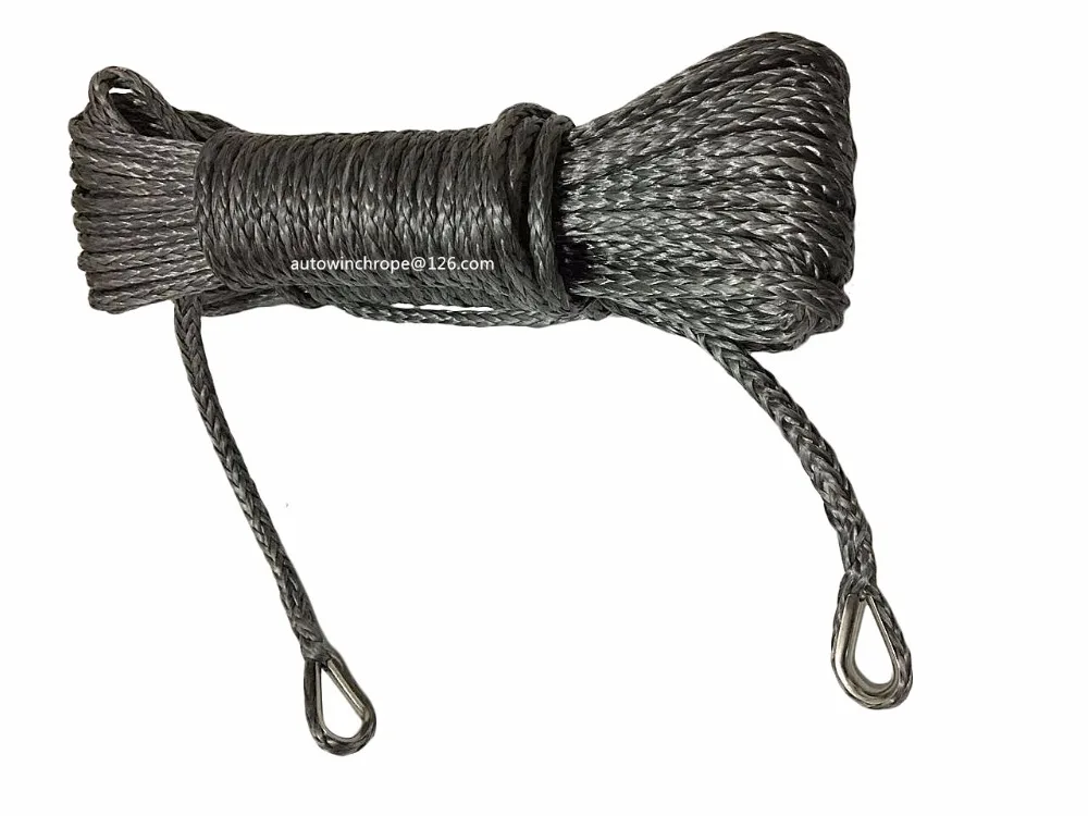 

Good quality Grey 6mm*15m Synthetic Winch Rope Extension ,ATV Winch Cable,Boat Winch Cable