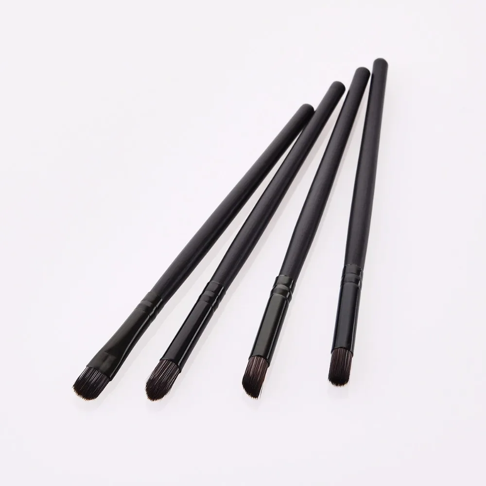 High quality 4PCS Makeup Brushes Tool Pro Eyeliner Eyeshadow Eyebrow Lip Brushing Wood Handle Face Concealer for Beauty