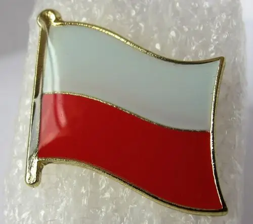 Low price and fast delivery custom made namel badges Low price and high quality custom Poland Polish Flag Pin Badge