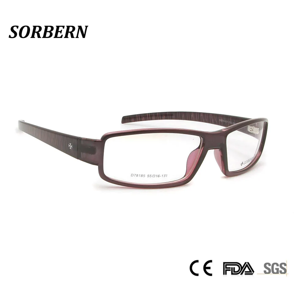 SORBERN TR90 Sports Eyeglasses Frames Men Glasses Full Rim Square Eyewear Spectacles Optical Outdoor Goggles Myopia Glasses