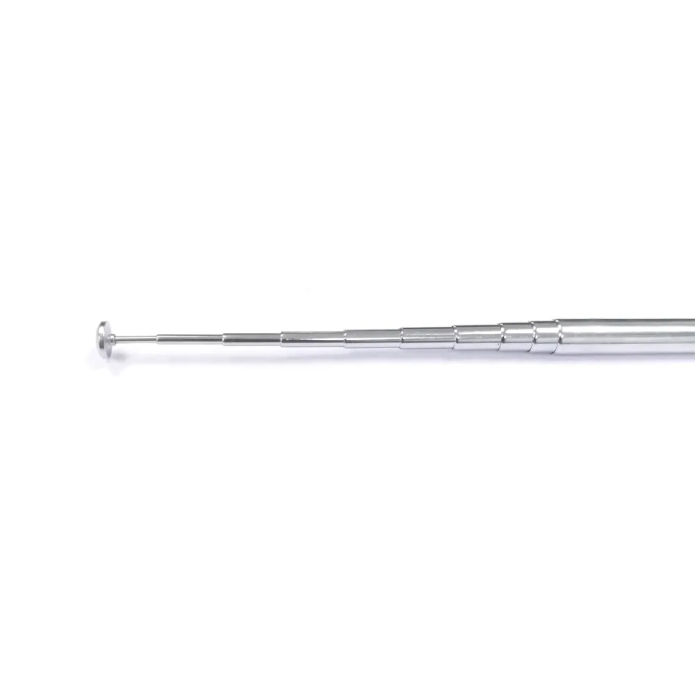 1pc FM Radio Antenna Telescopic Aerial 1.2m Stainless Steel Inner Thread/Flat/BNC/F/SMA/TV Connector