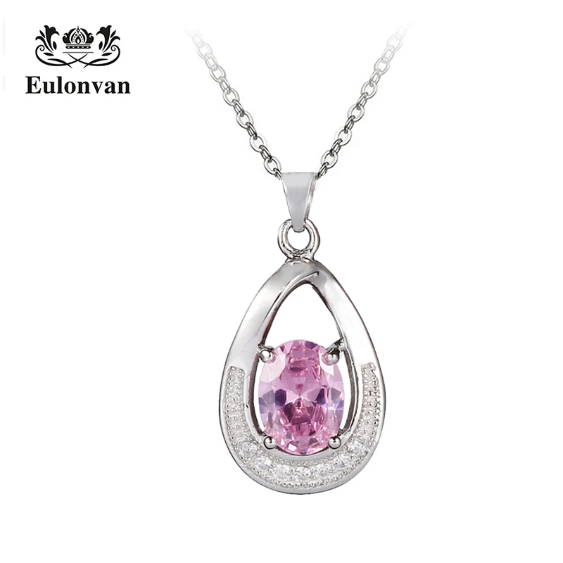 

Eulonvan Trendy Pendant Chain Recommend For Women 925 Sterling Silver Collier Femme Ladies Chokers Necklaces Accessories S3725