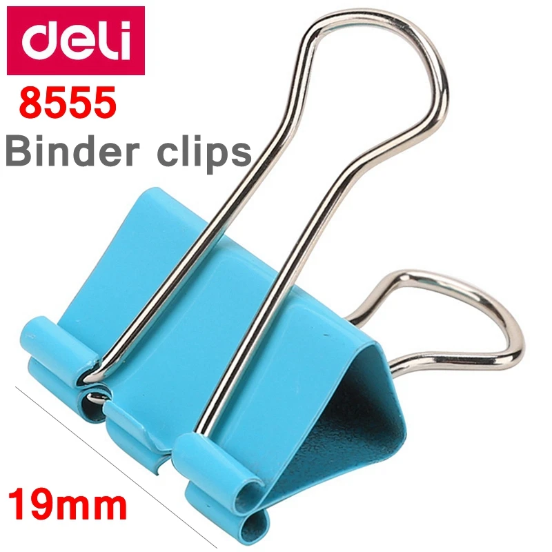 40PCS/BOX  Deli 8555 binder clips 3/4