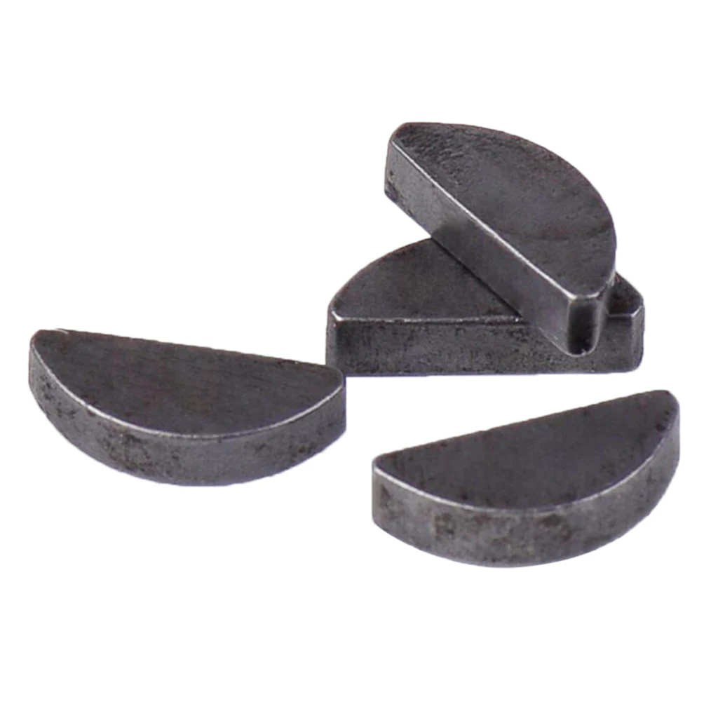 4x Metric Woodruff Key Set 12.5mm x 3mm x 2.5mm (L. x W. x Thickness)