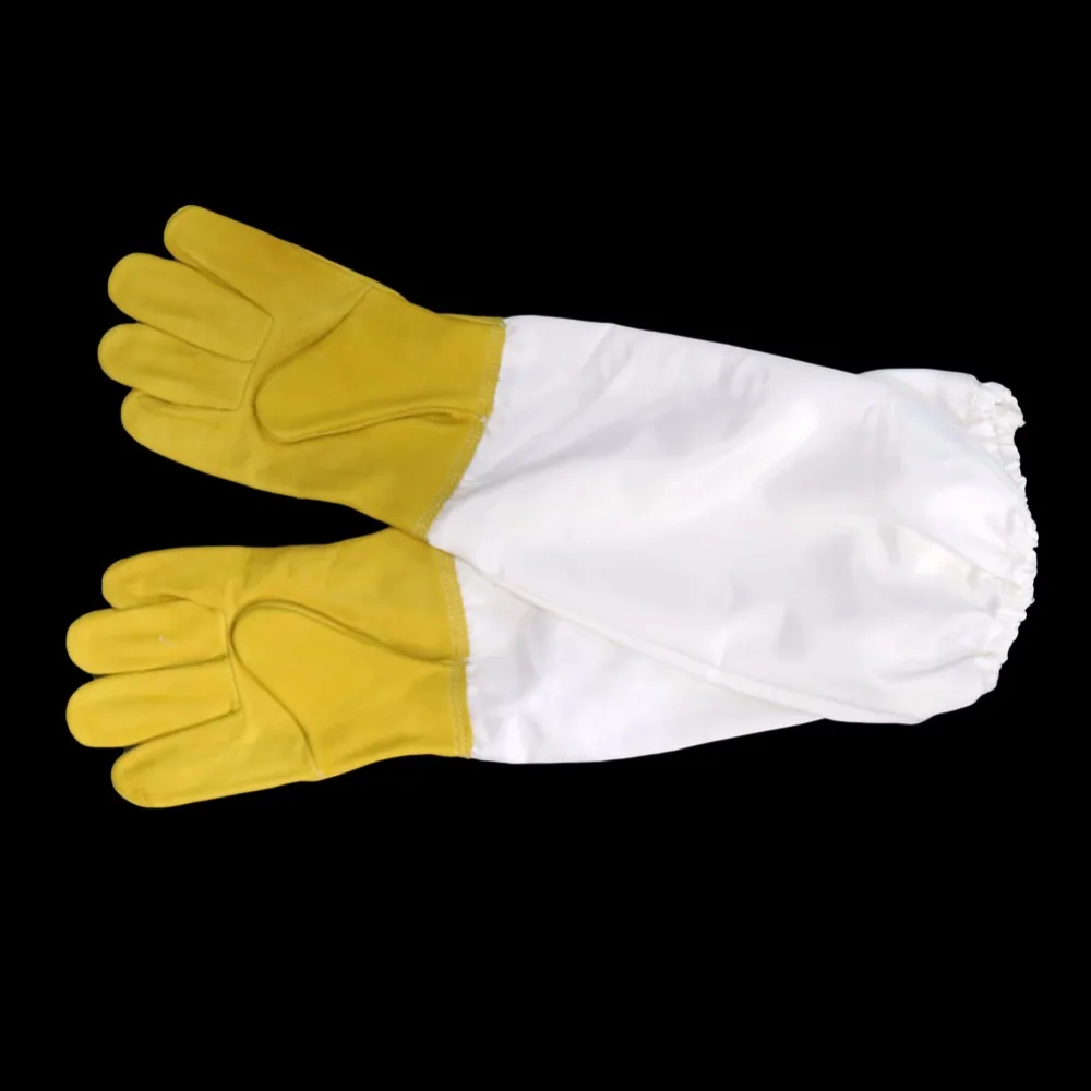 Beekeeping Special Gloves Anti-bee Anti-sting Beekeeping Protective Gloves Anti-bee Gloves Yellow Kid Gloves Beekeeping Tools