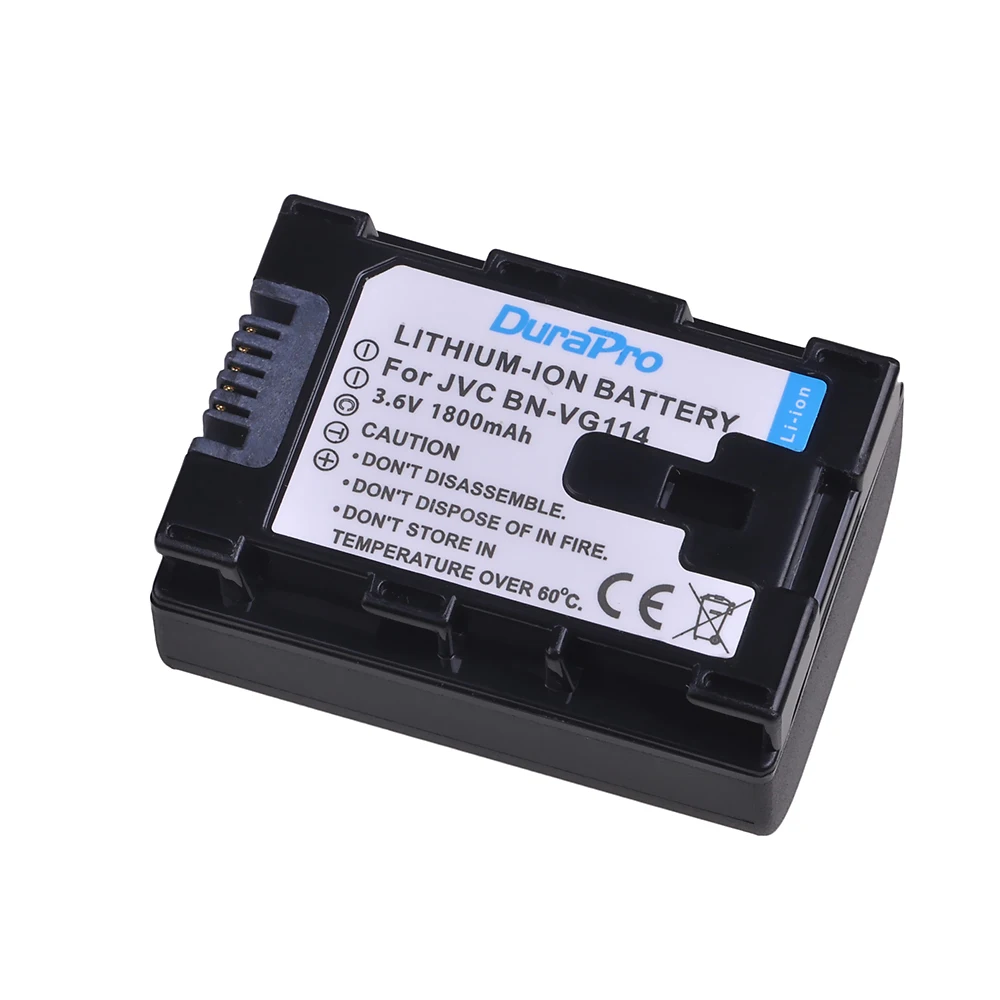 1 Pc 1800 mAh BN-VG114 mld VG114 bateria do JVC GZ-E10 GZ-E100 GZ-E15 GZ-E200 GZ-E208 GZ-E220 GZ-E225 BN-VG107 BN-VG109 baterie