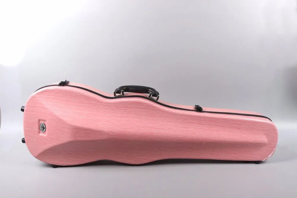 

pink color violin case 4/4 carbon fiber Composite materials High streng