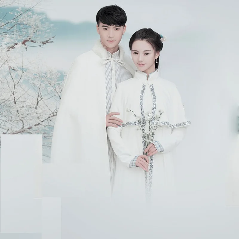 

Chu Lian First Love New Exhibition Costume for Lovers Republican Period Performance Hanfu Thematic Photography Hanfu for Couple