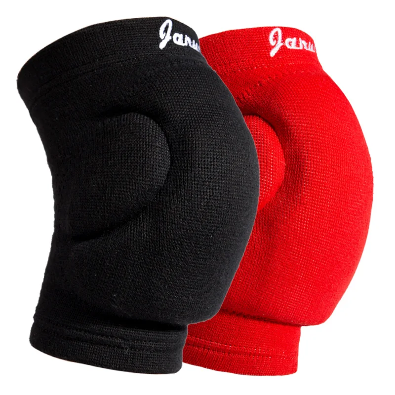 JANUS 1 Pair Elastic Thickening Kneepad Dance Yoga Volleyball Extreme Sports Knee Pads Brace Support Basketball Knee Protector