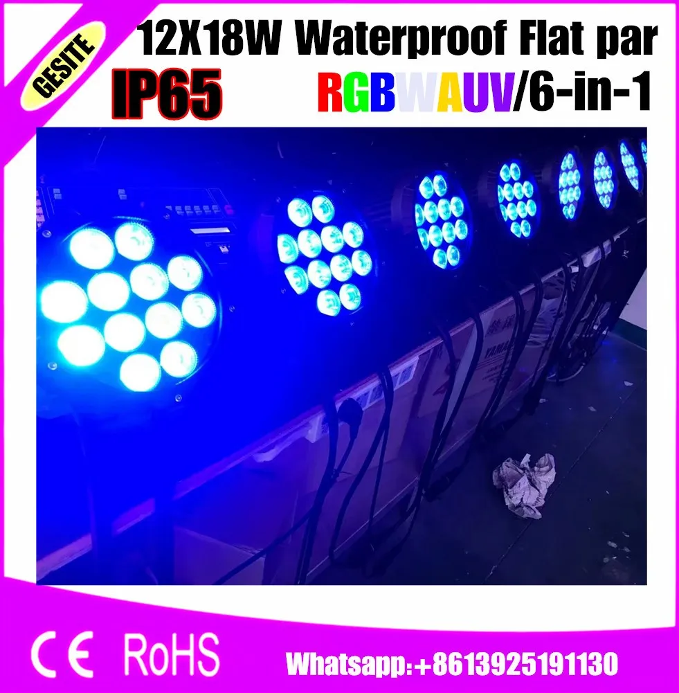 IP65 Waterproof LED PAR Light Outdoor Stage 18x18 Watt rgbwauv/rgbway