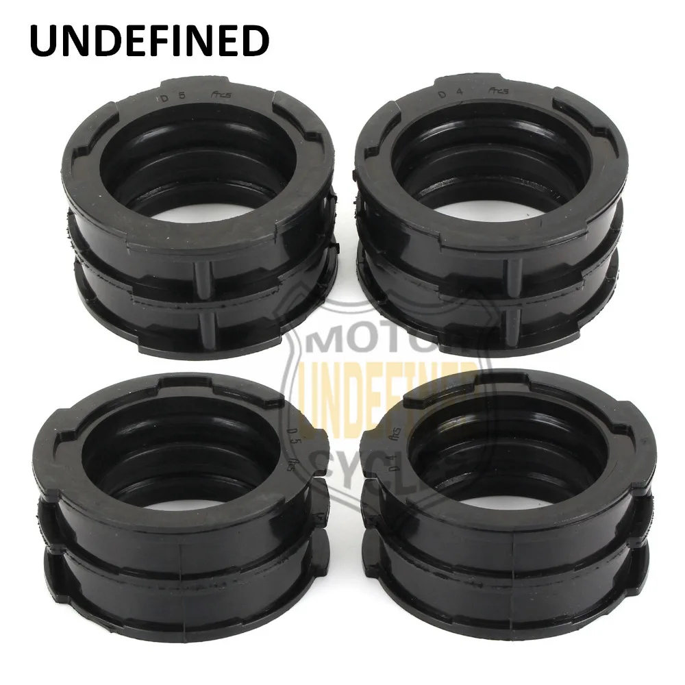 4x Motorcycle Bike Carburetor Carb Intake Manifold Joint Boots Set For Yamaha VMAX 1200 V-MAX 1200 VMX12V 1985-2007 UNDEFINED