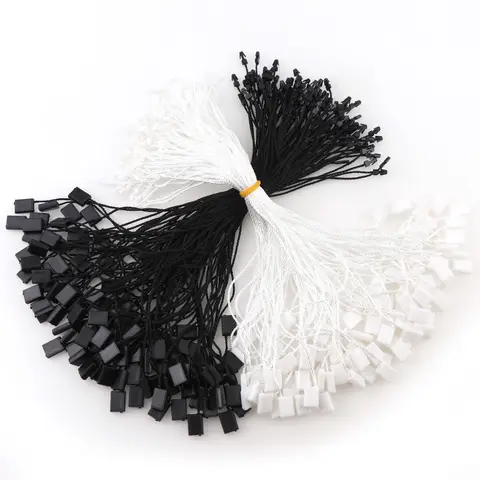 100Pcs 스퀘어 폴리 에스터 라인 태그 로프 코드 의류 가방 태그 카드, DIY 의류 액세서리에 대 한 태블릿 매달려