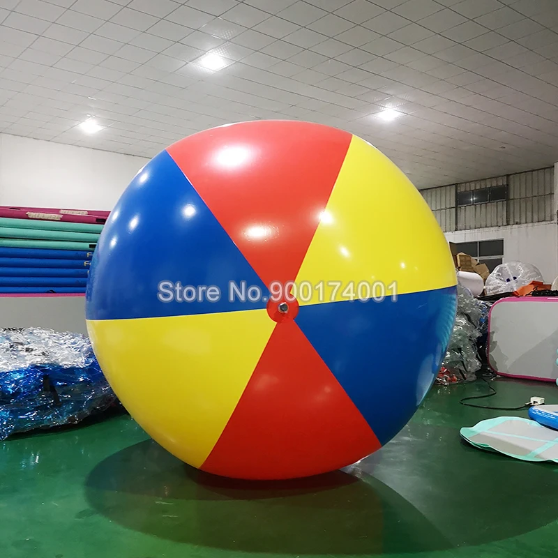 Bola de praia inflável gigante de alta qualidade, 200cm, mar, piscina, brinquedo aquático, bola de praia de quatro cores