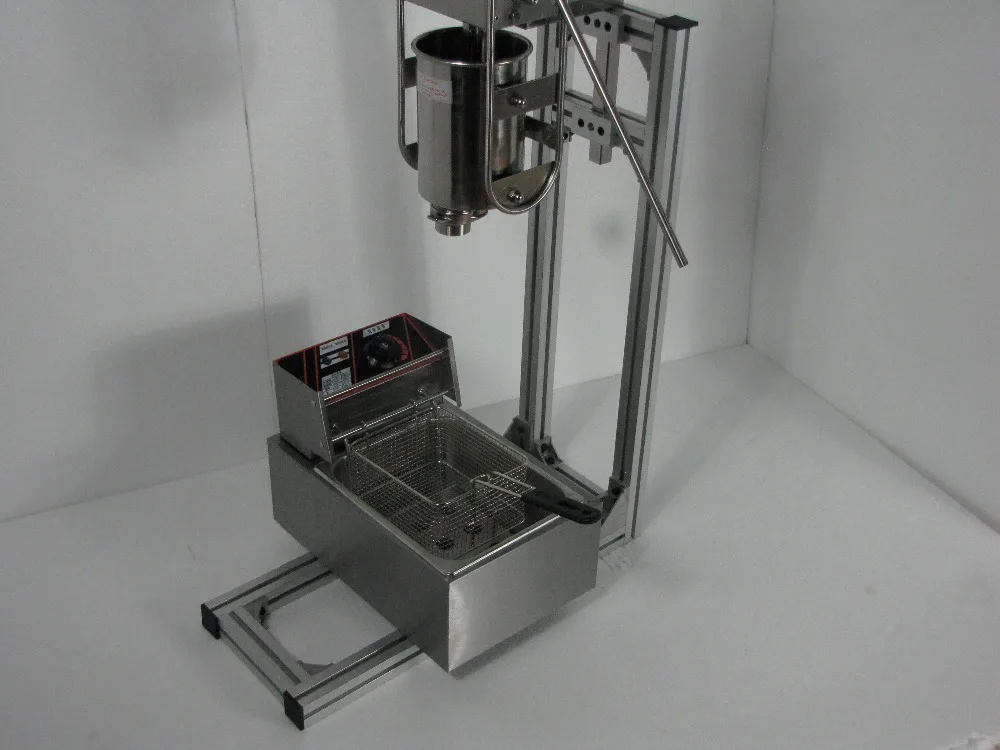 3L Capacity  Spainish churros machine maker with 6L  Deep Fryer_churros machine for sale