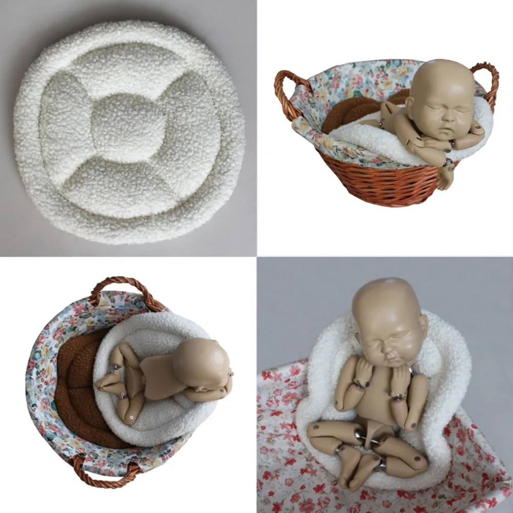 

Baby Photo Prop Newborn Photoshoot Blanket Bucket Basket Stuffer Filler Baby Posing Cusion Newborn Photography Props Accessories