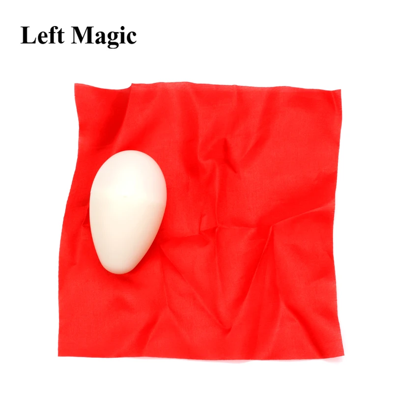 1set Silk To Egg (with Yolk) Magic TricksAppear Egg Magia Close Up Stage GimmickProps Funny toys for Children