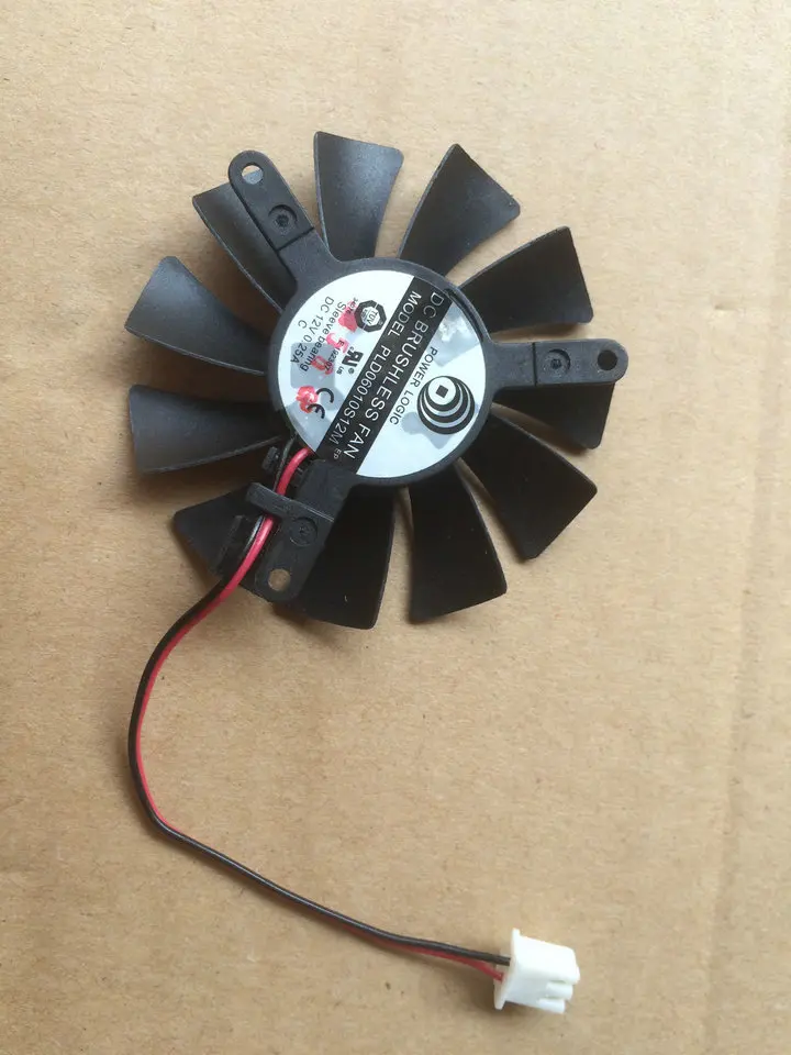 

Origianl for XFX graphics card fan leaves PLD06010S12M DC12V 0.25A pitch 42MM diameter 55MM