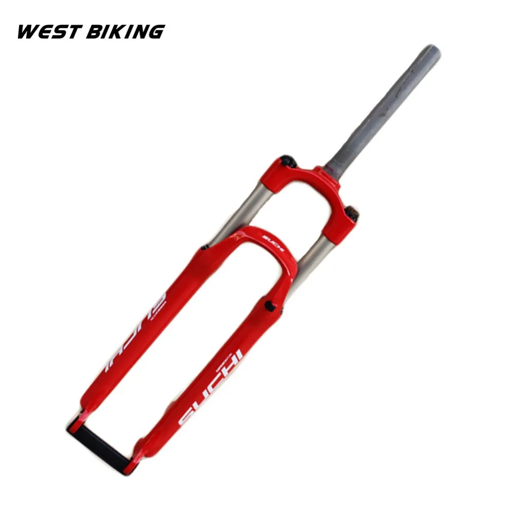 WEST BIKING New 24/26/27.5 Inch Road MTB Suspension Fork 28.6 Outer Diameter Aluminum Alloy MTB Forks Cycling Bicycle Fork