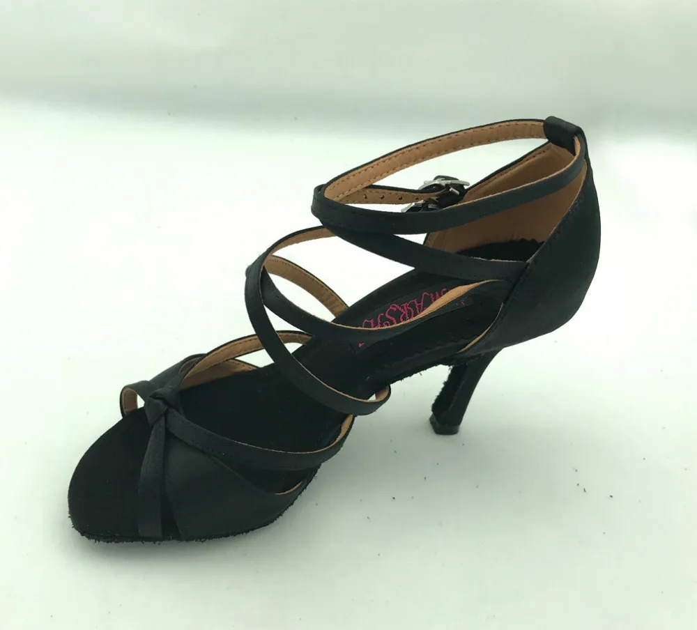 Nowe mody profesjonalne damskie buty do tańca latin buty do tańca towarzyskiego buty tango party i buty ślubne 6209BLK wysyłka za darmo