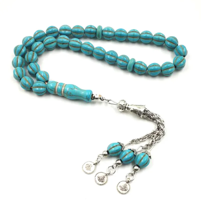 Man's Rosary Fayrouz stone Turquois Sabh Many Types of Tasbih Hot selling style