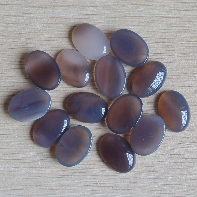 Fashion high quality natural grey onyx Oval CAB CABOCHON for jewelry Accessories 18x25mm Wholesale 30pcs/lot free shipping