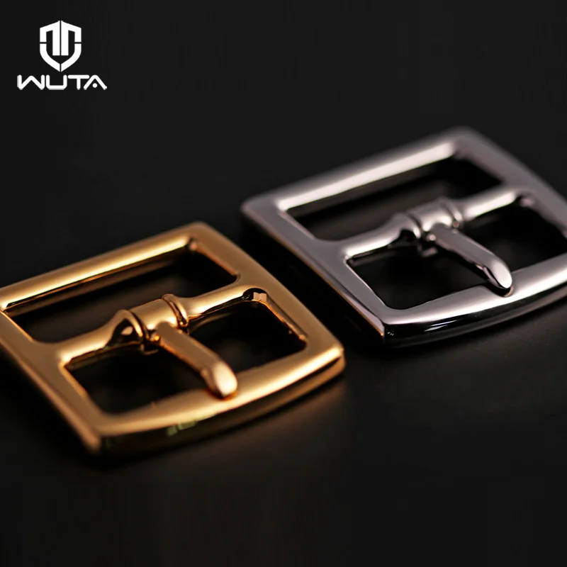 WUTA High Quality Stainless Steel Fashion Men\'s Belt Buckle Metal Belt Strap Buckle DIY Leather Accessories 3 Size Available