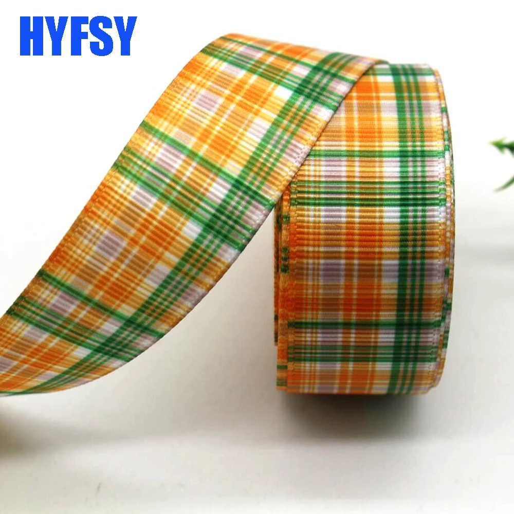 1 \'25mm 1-1/2 38mm Grid lattice ribbon 10 yards DIY handmade materials gift wrapping headwear Grosgrain ribbons