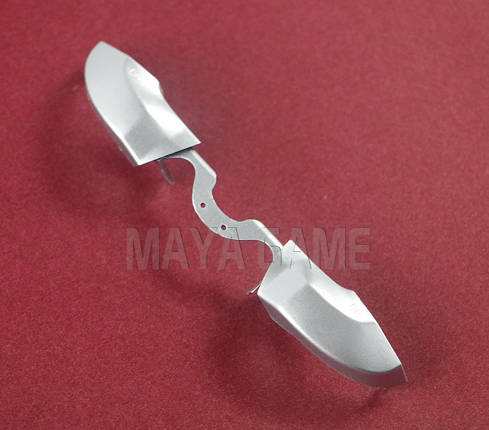 XBOX ONE 엘리트 컨트롤러용 실버 교체 OEM LB RB 트리거 버튼 및 중간 부품 1세트