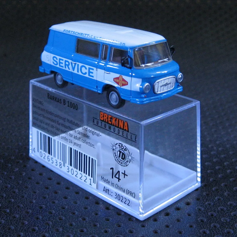 Bre kina 1:87 Bar kas B 1000 Van 7 Pocket model boutique alloy car toys for children kids toys Original Box 