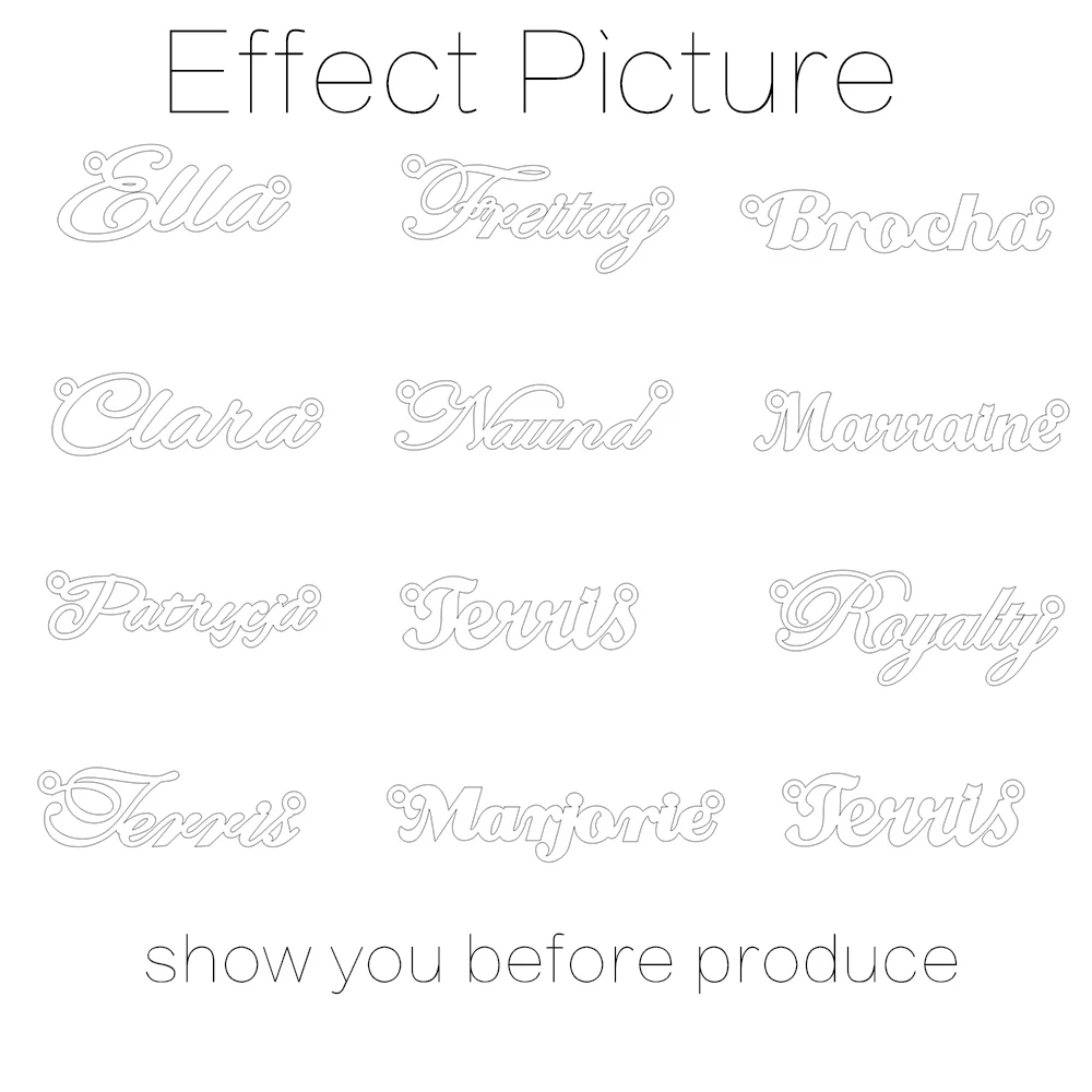 Lateefah Name Necklace Gold Color Stainless Steel Personality Custom Necklaces Custom Necklace Personalized Name Letter Pendant
