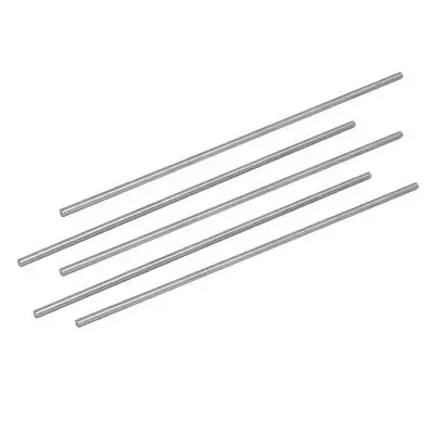 3.5mm Dia 200mm Length HSS Round Shaft Rod Bar Lathe Tools Gray 10pcs
