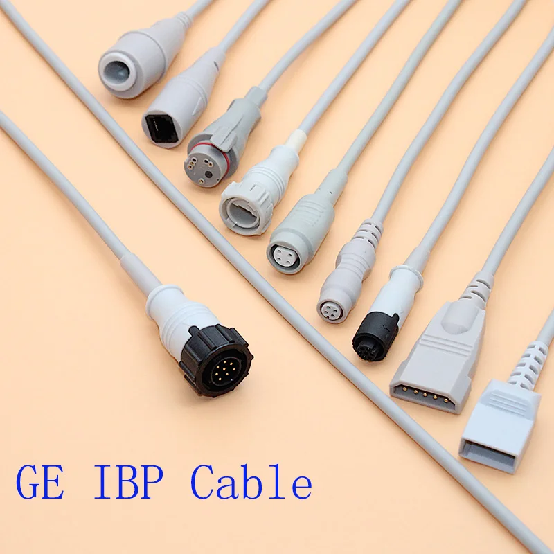 8 PINS Argon/Medex/HP/Edward IBP sensor trunk cable and disposable pressure transducer to GE monitor