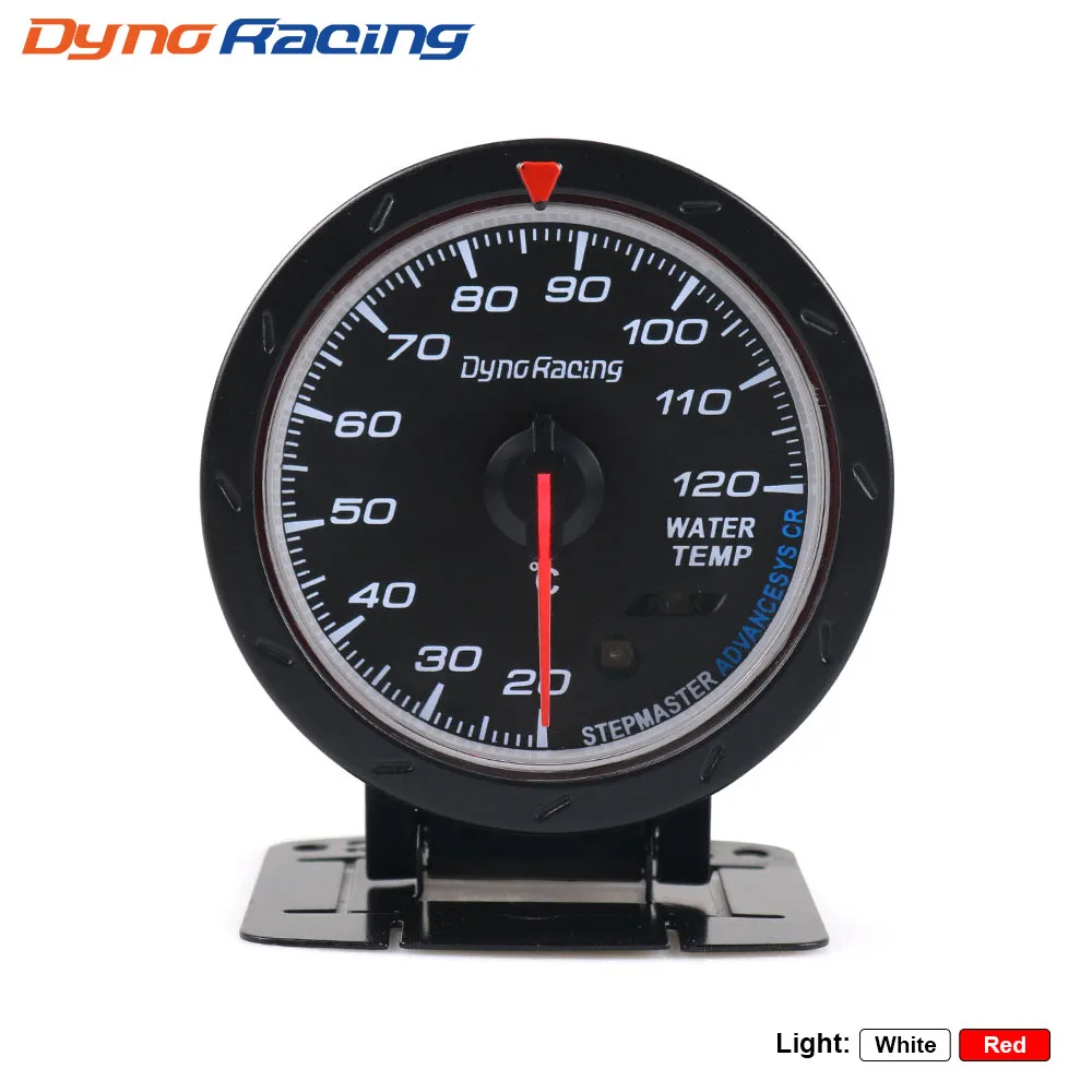 Dynoracing 60MM Car Water Temperature Gauge 20--120 Celsius Water Temp Meter Red & White Lighting Car Gauge With sensor