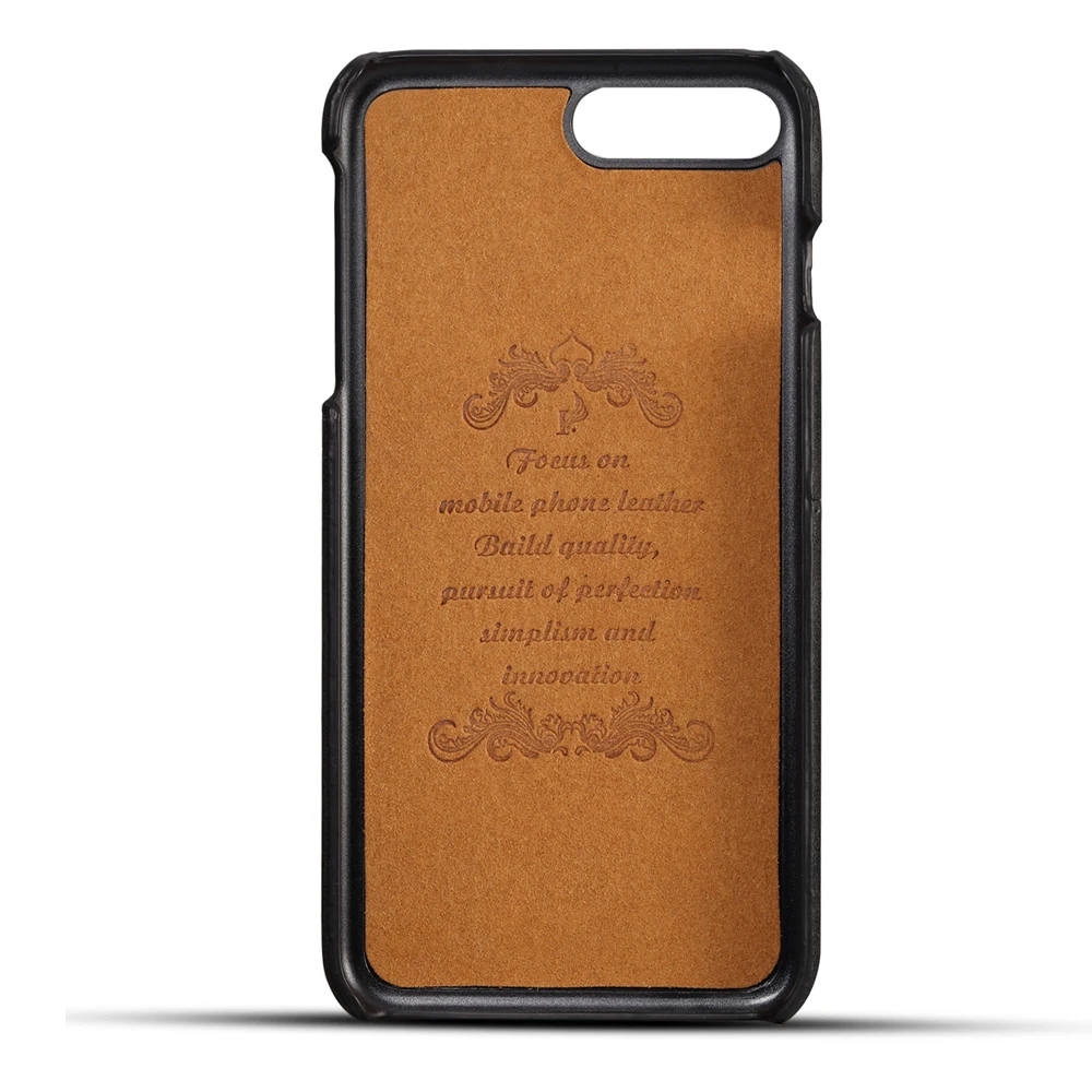 Новинка, роскошный кожаный чехол для iPhone 8/8Plus, чехол для Apple iPhone 7/7Plus, задняя крышка, модный держатель для карт, оболочка для телефона