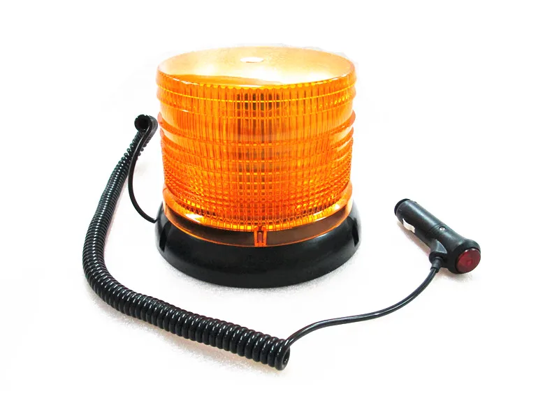 LED Magnetic Mount Rotating Flashing Amber Strobe Beacon Warning Light Recovery