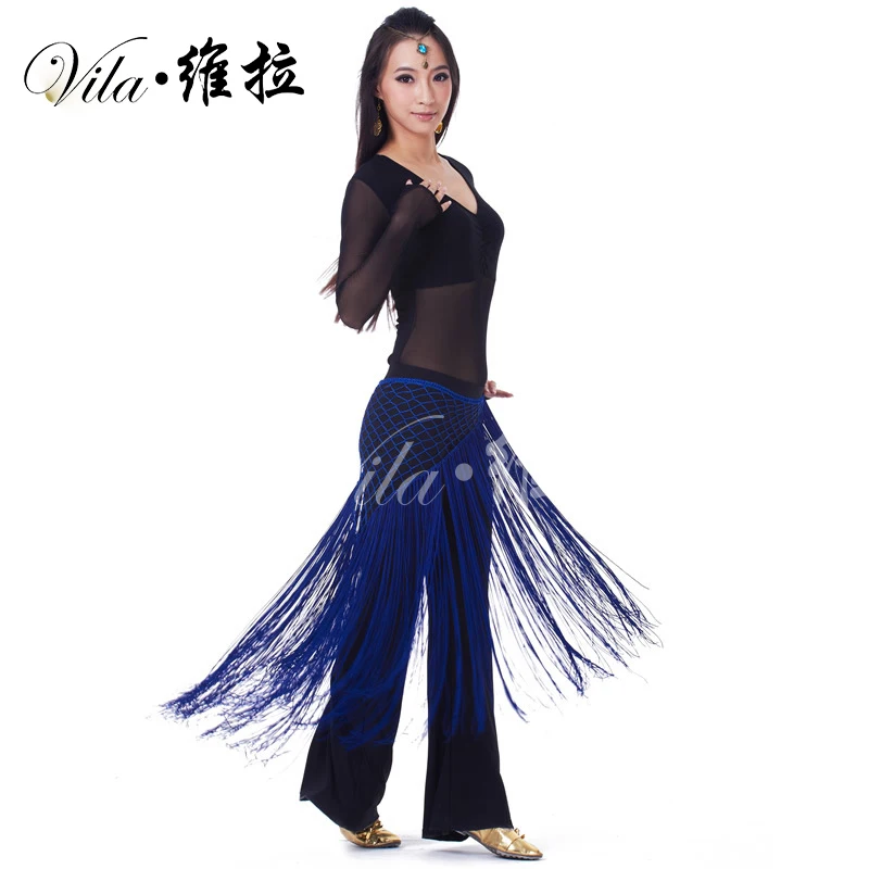 New Tassel belly dance costumes senior sexy long tassel belly dance belt for women belly dance hip scarf accessories