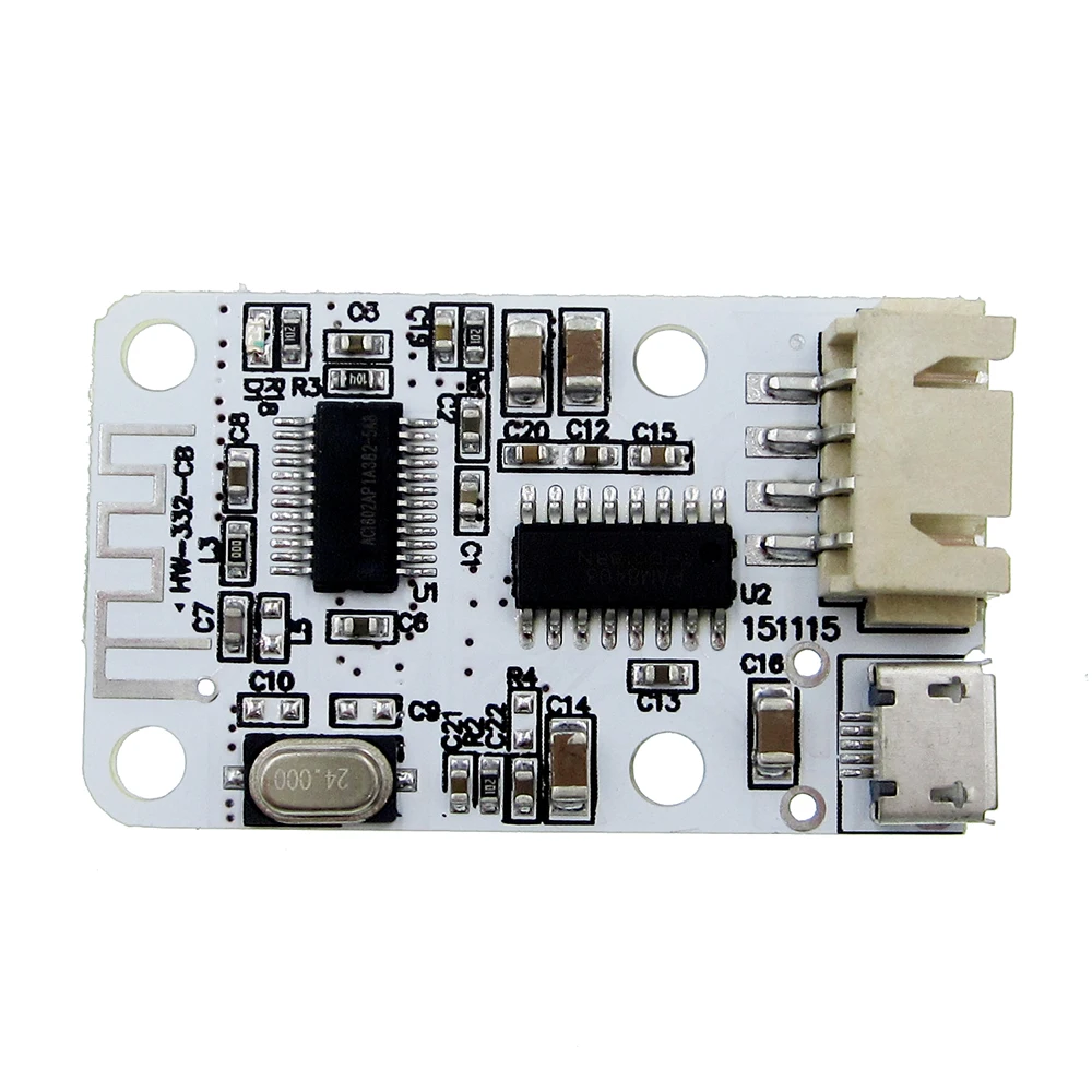 

10PCS DC 5V Micro USB Power 3W+3W Bluetooth 4.0 Audio Receiver Board Wireless Digital Mini Bluetooth Amplifier Module