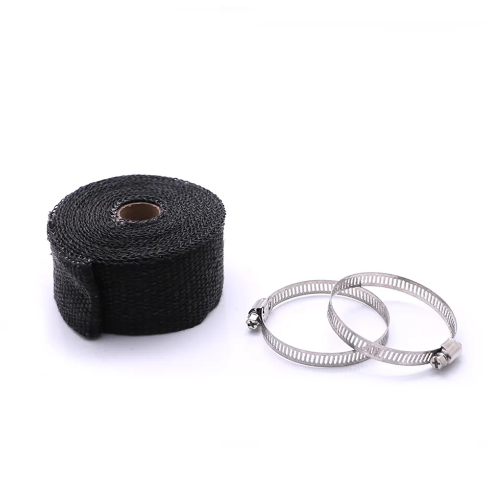 Motorcycle Exhaust Thermal Exhaust Tape Header Heat Wrap Resistant Downpipe For Motorcycle Car Accessories 1.5mm*50mm*5m