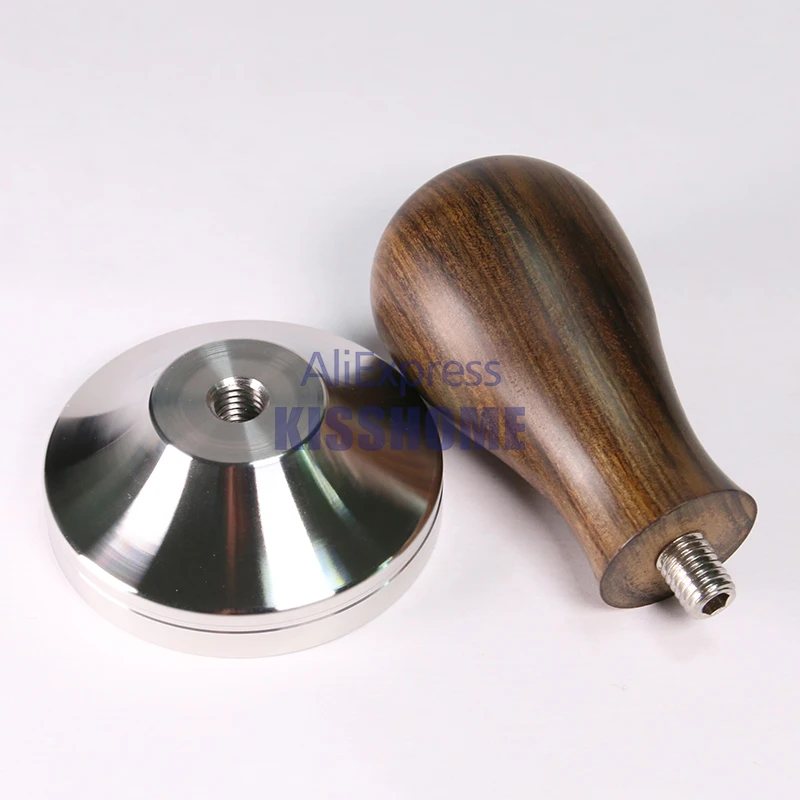 7 Solid Wood Coffee Tamper Handle without Base Natural Wood Grain Scent Powder Hammer Handle with 8mm Screw Coffee Accessories