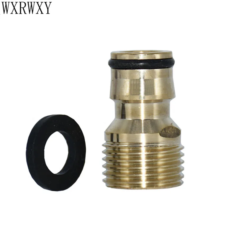 5/8 Inch Nipple To 1/2 Threaded Connector Brass Water Gun Accessories Hose Tap Irrigation Adapter 2 Pcs