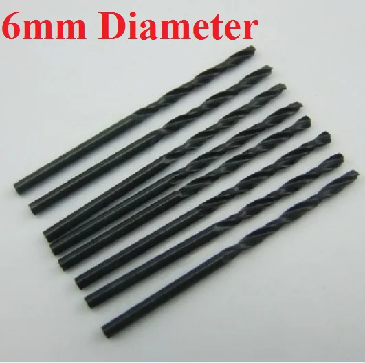 K239B 6MM Black Twist Drill Bit For Iron Aluminum Wood Plastic DIY Tools Sell At A Loss USA Belarus Ukraine