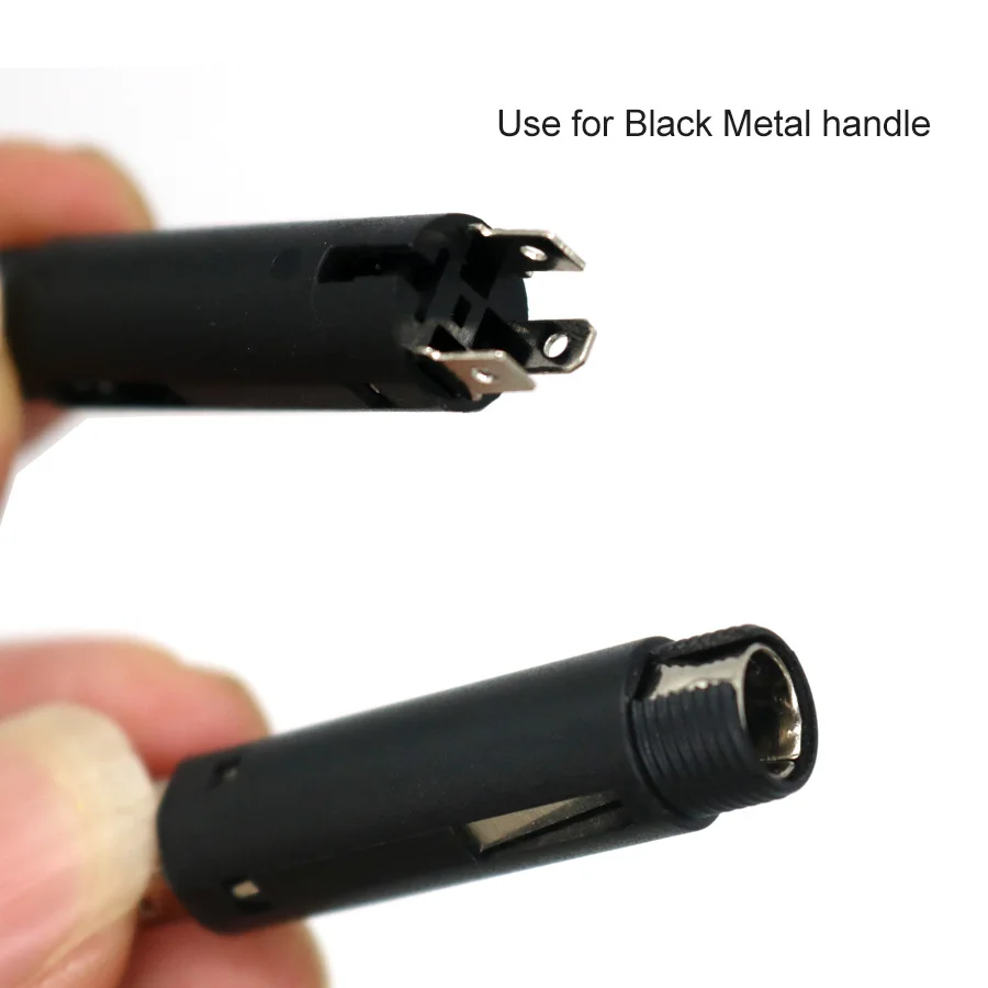 ABS T12 black metal handle Shrapnel Component 9501 handle Shrapnel assembly DIY soldering iron handle Inner joint spiral