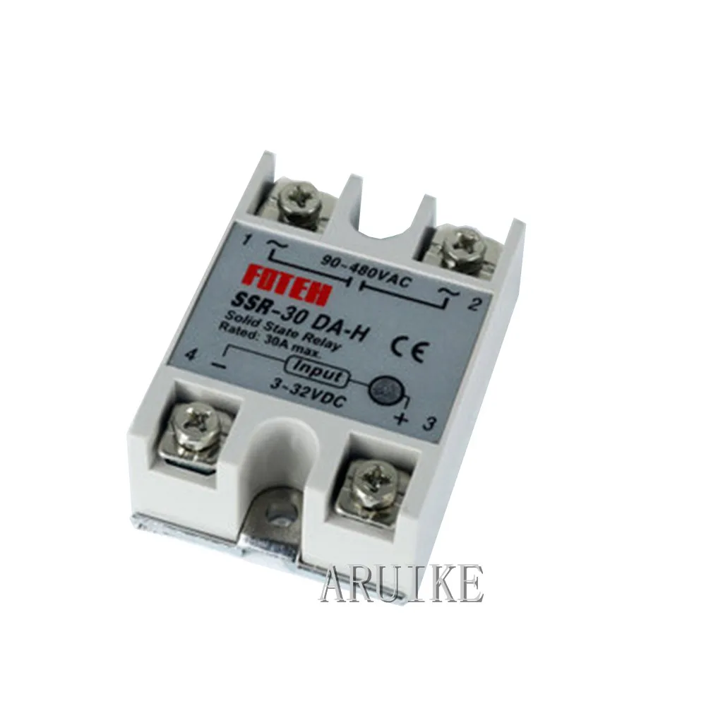 

solid state relay SSR-40DA-H/30DA-H/50DA-H/60DA-H 3-32V DC TO 90-480V AC SSR 40DA H Resistance Regulator