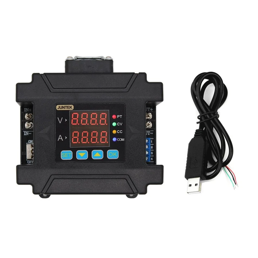 JUNTEK DPM8608 60V8A Programmable DC DC Digital Adjustable Step Down Voltage Bench Power Supply Buck Converter 485 Communication