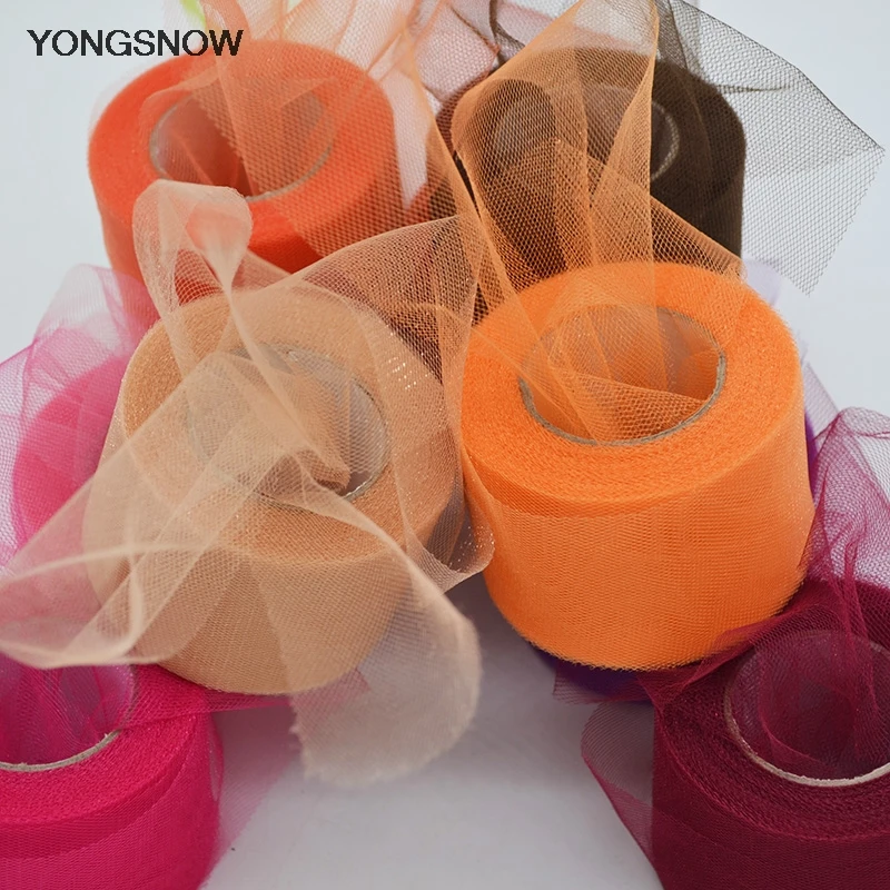 

5cmx22m Shiny Tulle Roll Organza Rolls Spool Tutu DIY Craft Kids Girl Dress Baby Shower Birthday Wedding Party Decoration