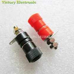 Conector 5 vermelho-10 blocos de encaixe para banana plug preto 5