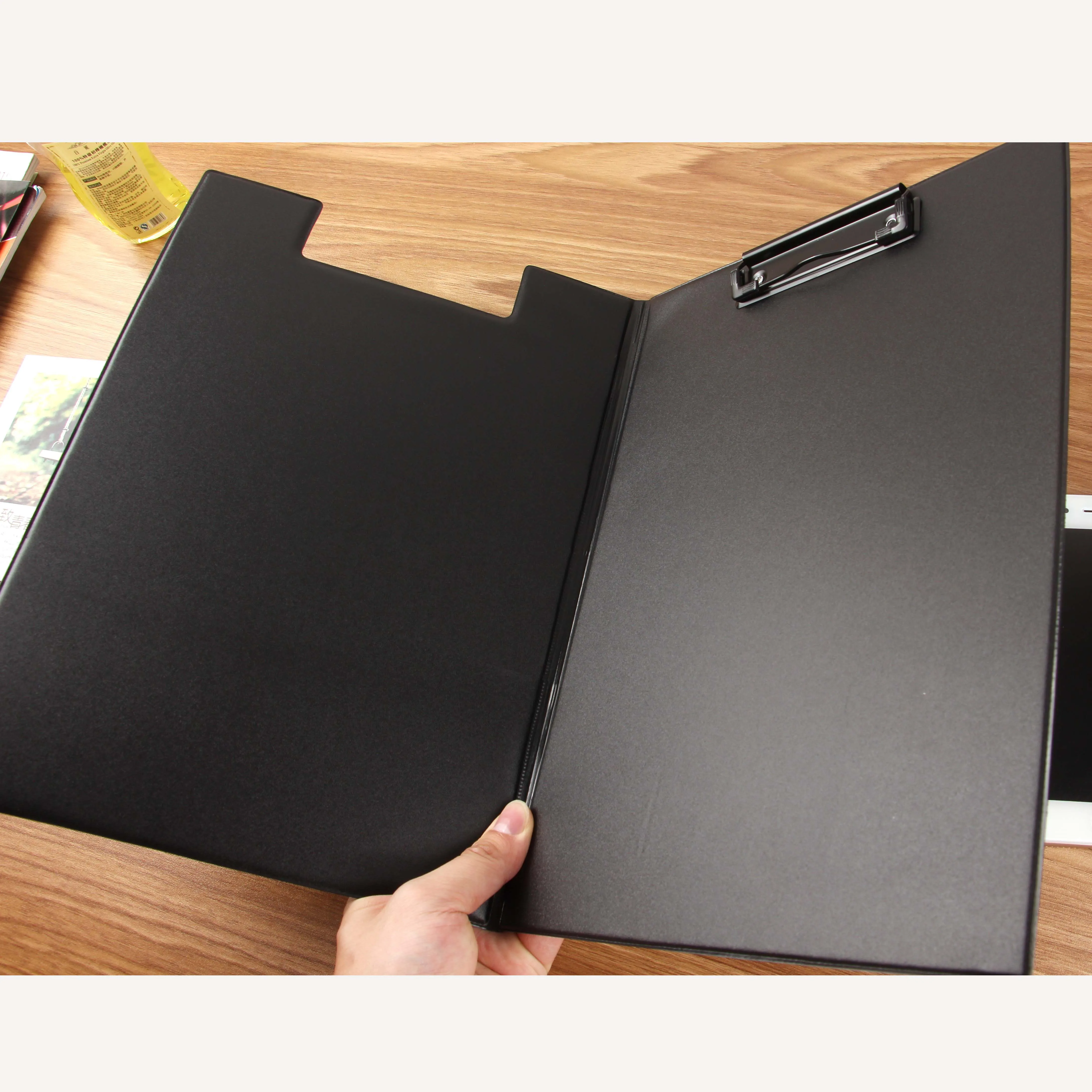 MIRUI A4 Large Folder Manager student Write Clip Board Meeting Business A5 Small Flip Folder pu Padfolio school office supplies