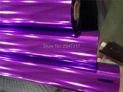 Rouleau de papier d'aluminium de couleur violette brillante, 64cm x 120m/8cm x 120m, avec frais d'expédition