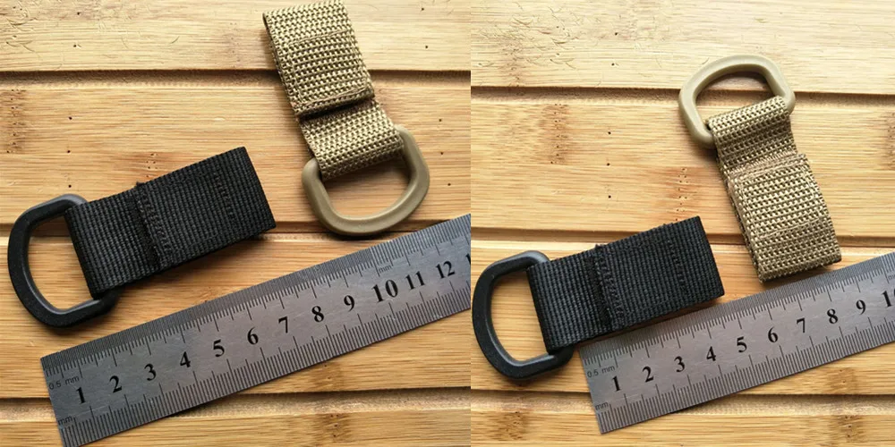 1PC High Strength Nylon Molle Ribbon Hook Clip EDC Outdooor Tactical Backpack Belt Webbing Strap Hanging Buckle Quick Hook